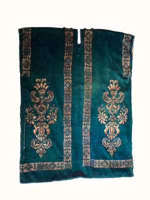 Bohemian Kaftan Bottle-Green Velvet