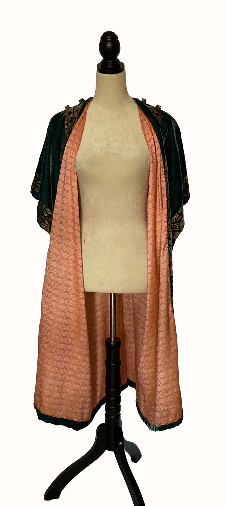 Bohemian Kaftan Bottle-Green Velvet