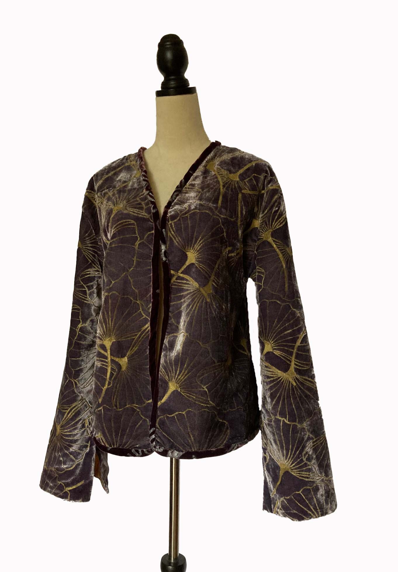 Bohemian Lilac Velvet Jacket