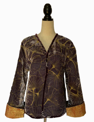 Bohemian Lilac Velvet Jacket